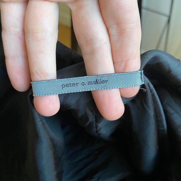 Black deep V neck maxi dress with open low back, unusual long party event dress - Picture 6 of 6